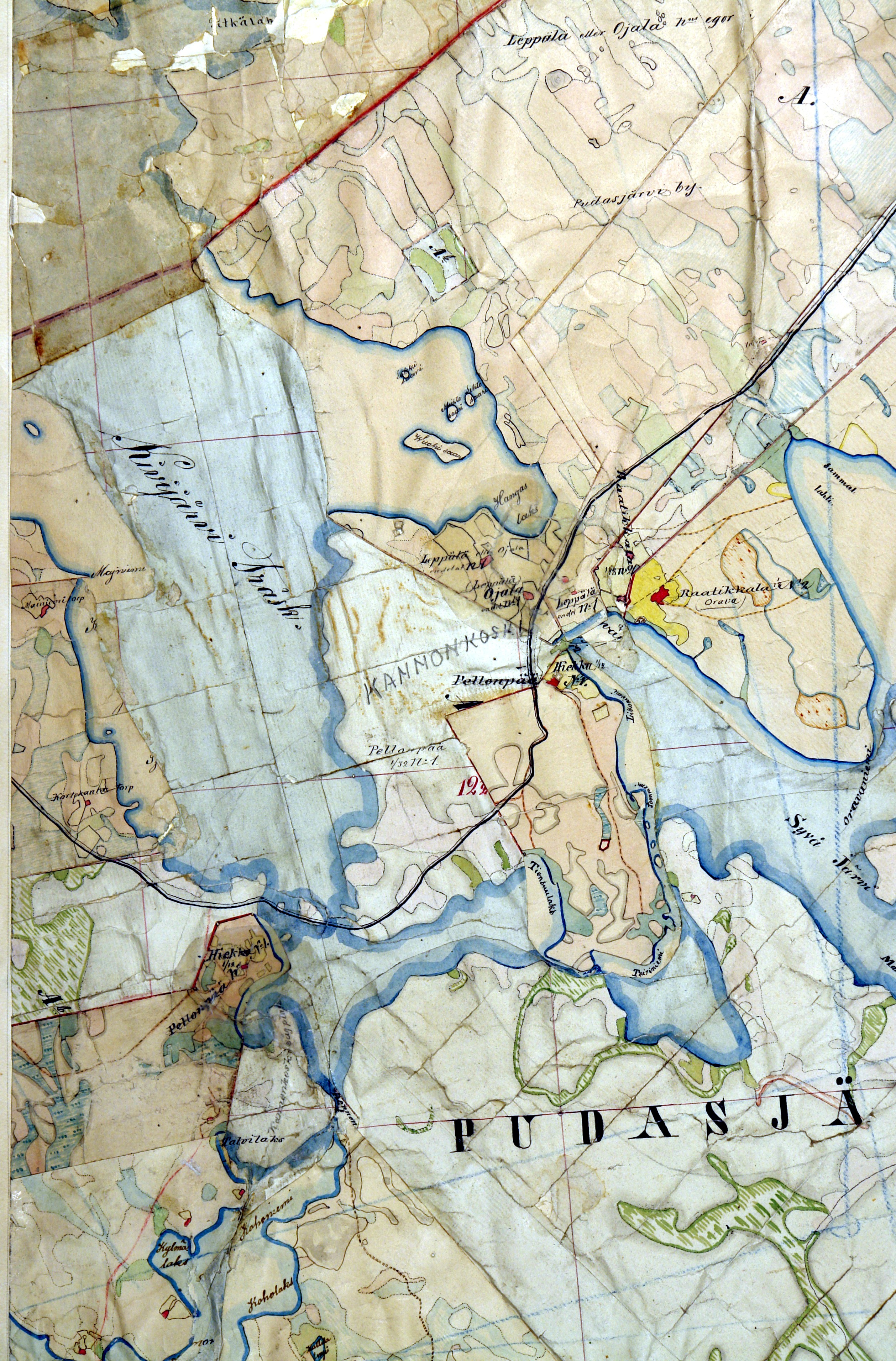 Historialliset kartat | Kannonkosken kunta